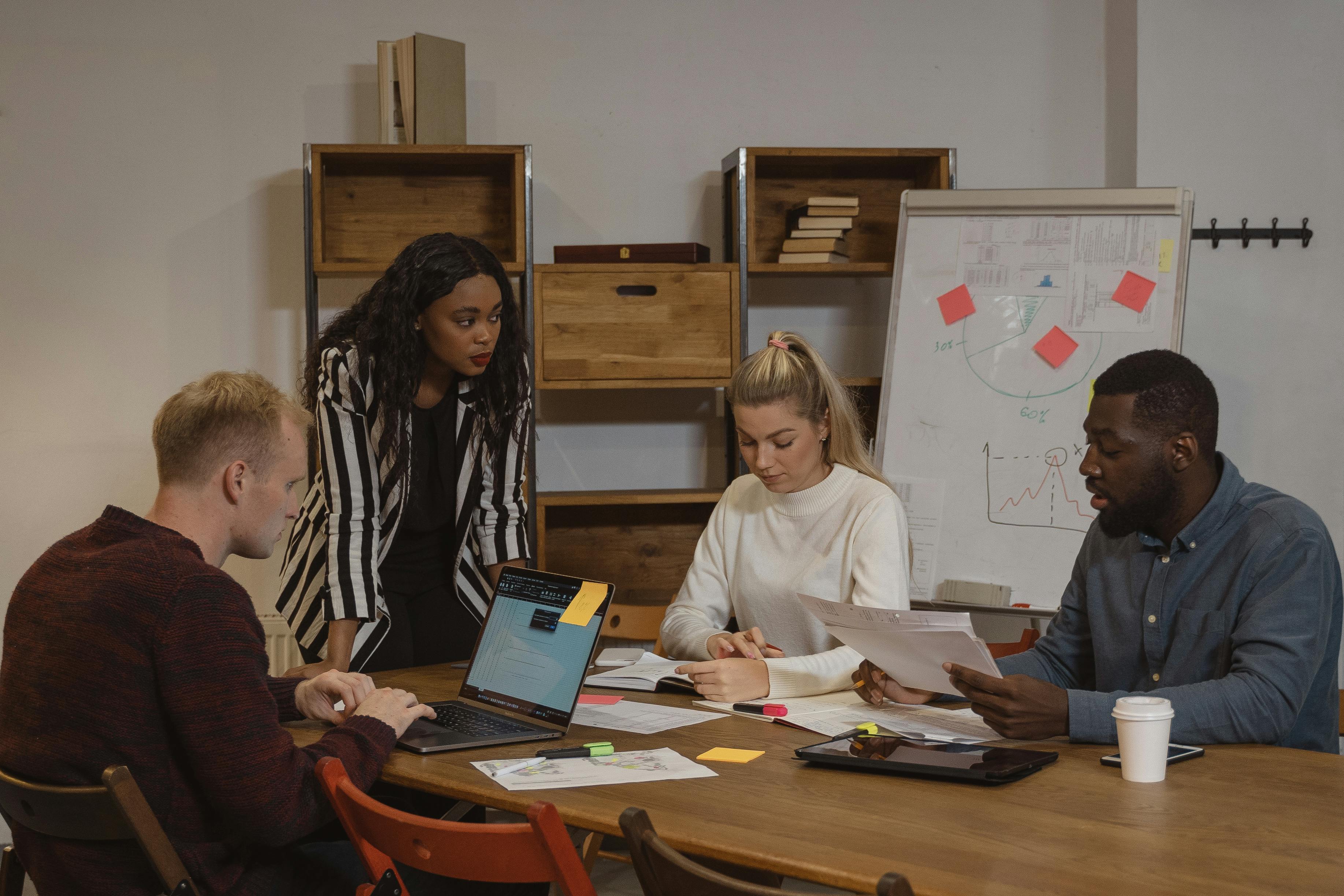 Photo by Tima Miroshnichenko: https://www.pexels.com/photo/woman-in-black-and-white-striped-long-sleeve-shirt-sitting-beside-woman-in-white-long-sleeve-5685821/