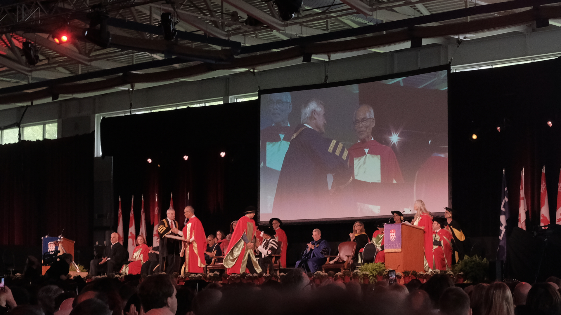 Prof. Nakamura Receiving Honorary Degree at McGill / Recevoir doctorat honorifique